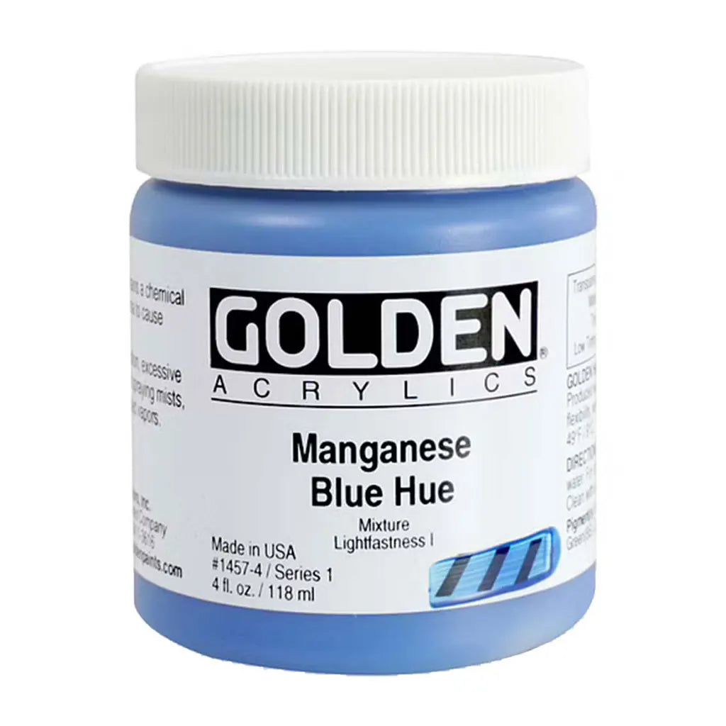 Golden Heavy Body Acrylic 4oz Manganese Blue Hue S1
