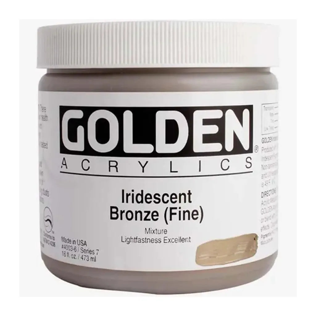Golden Heavy Body Acrylic 16oz Iridescent Bronze (fine) S7