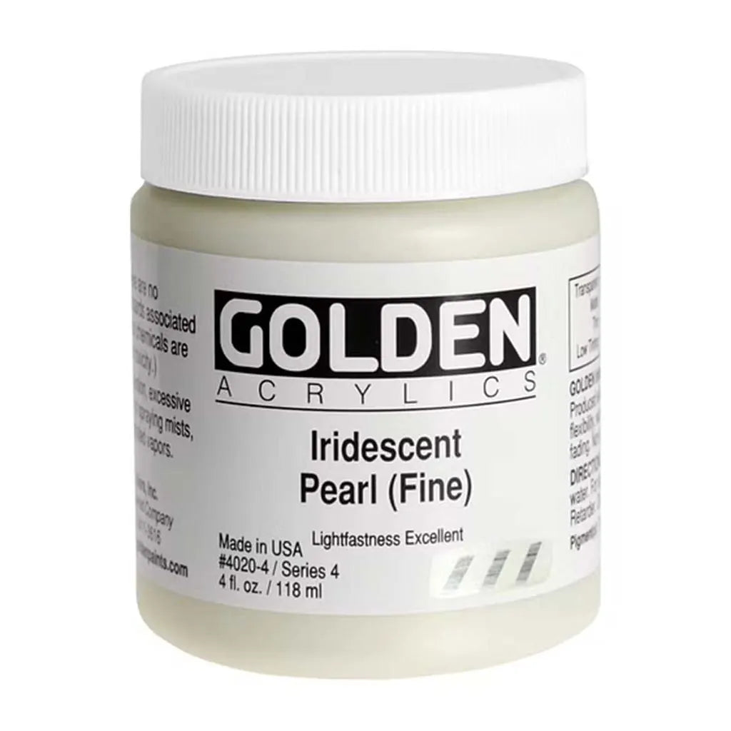 Golden Heavy Body Acrylic 4oz Iridescent Pearl (Fine) S4