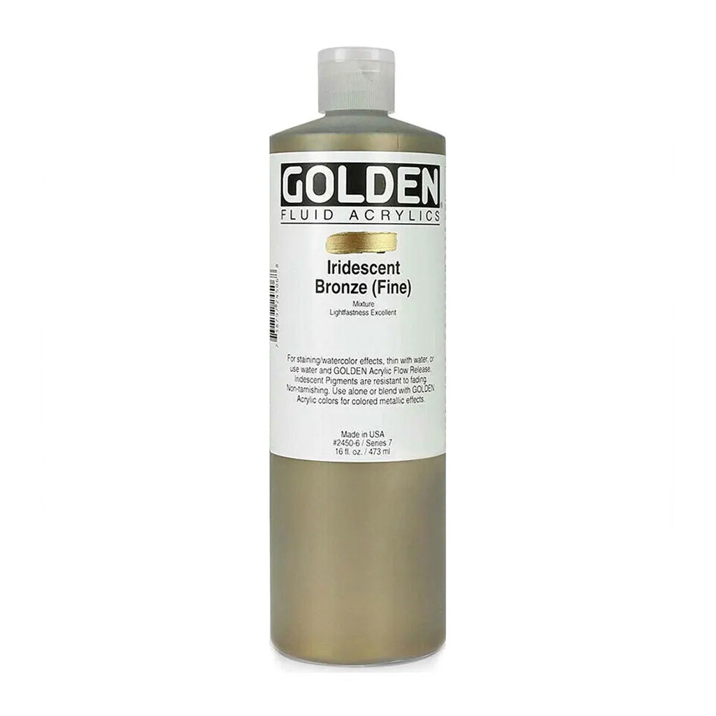 Golden Fluid Acrylic 16oz Iridescent Bronze (Fine) S7