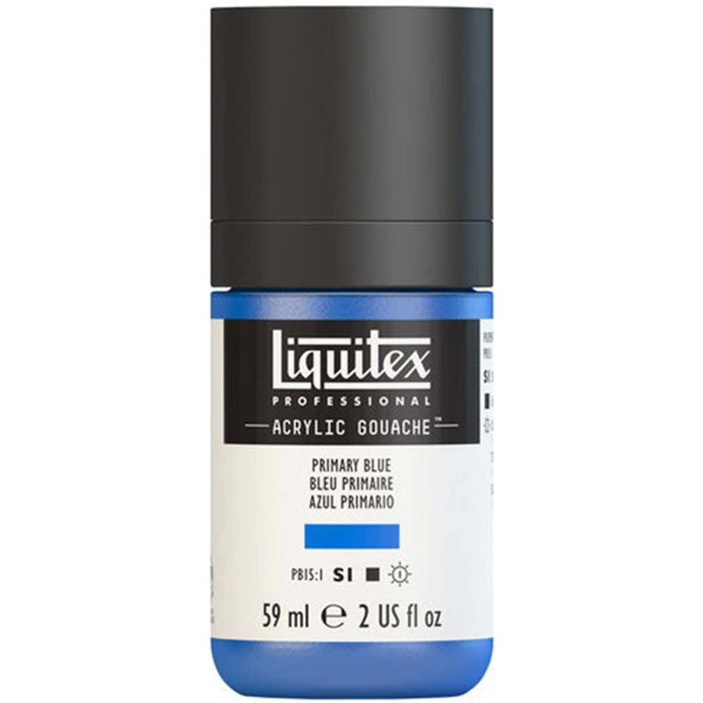 Liquitex Professional Acrylic Gouache 59ml (2oz) Bottle Primary Blue S1