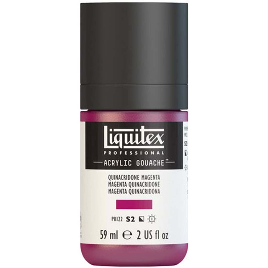 Liquitex Professional Acrylic Gouache 59ml (2oz) Bottle Quinacridone Magenta S2