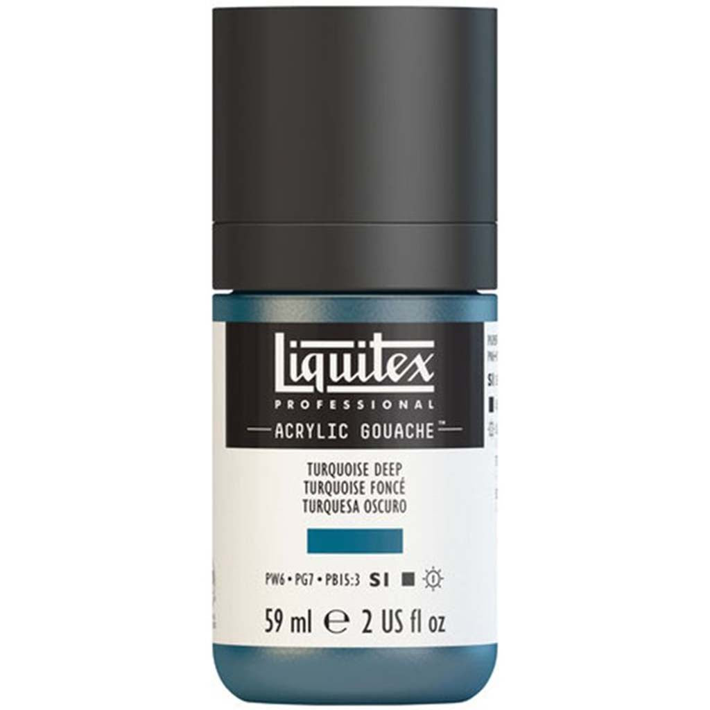 Liquitex Professional Acrylic Gouache 59ml (2oz) Bottle Turquoise Deep S1