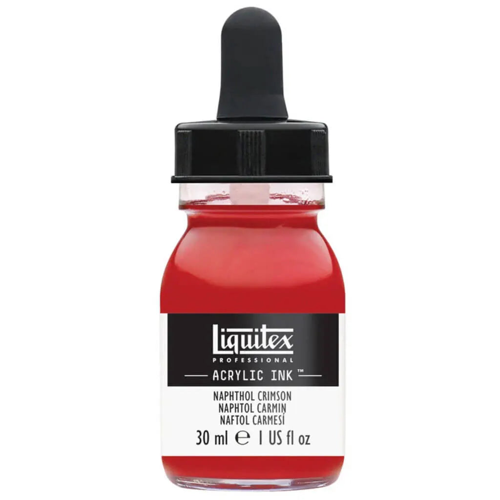 Liquitex Professional Acrylic Ink 1oz Bottle Naphthol Crimson