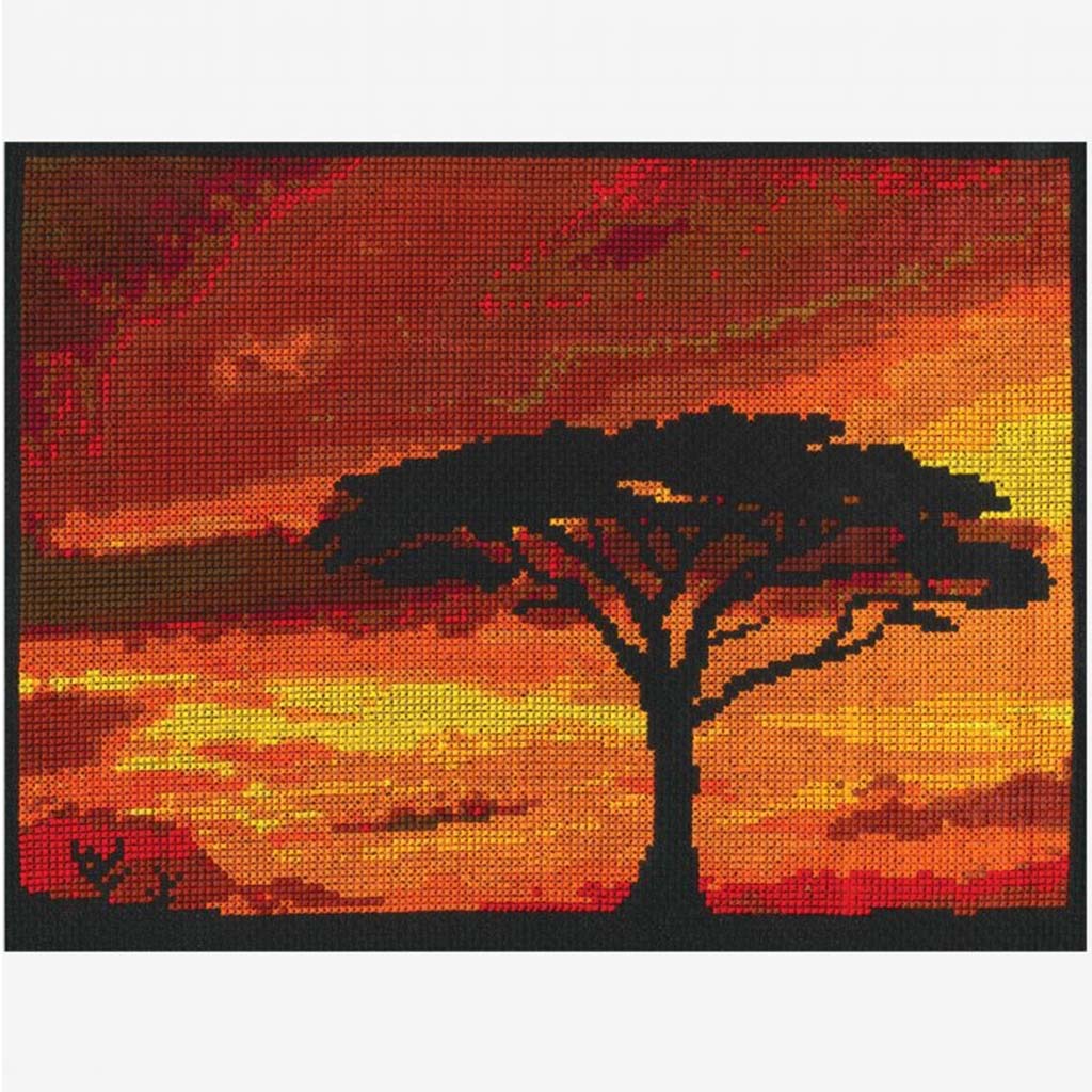Counted Cross Stitch Kit 7.5in x 10in Savannah Sunset