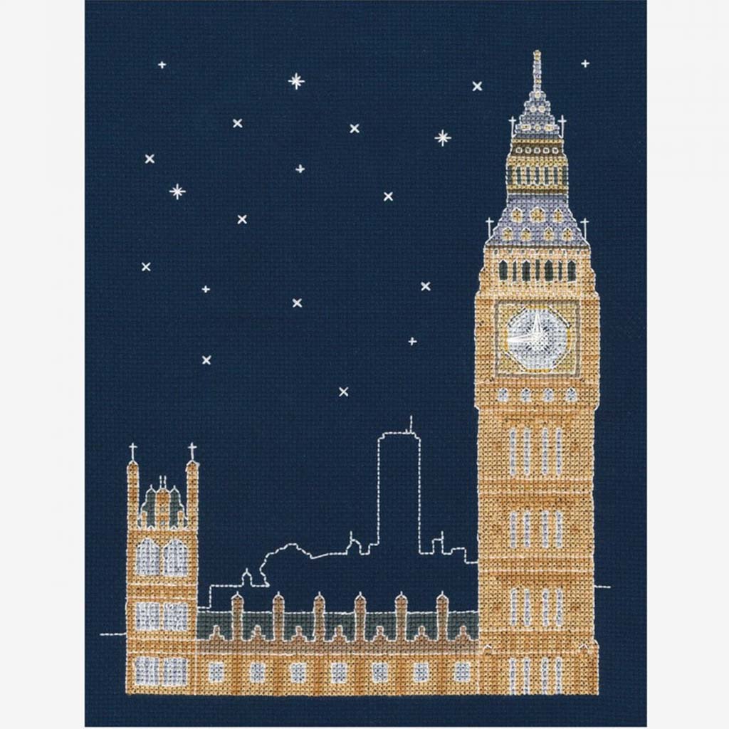 Counted Cross Stitch Kit 8in x 10in London by Night