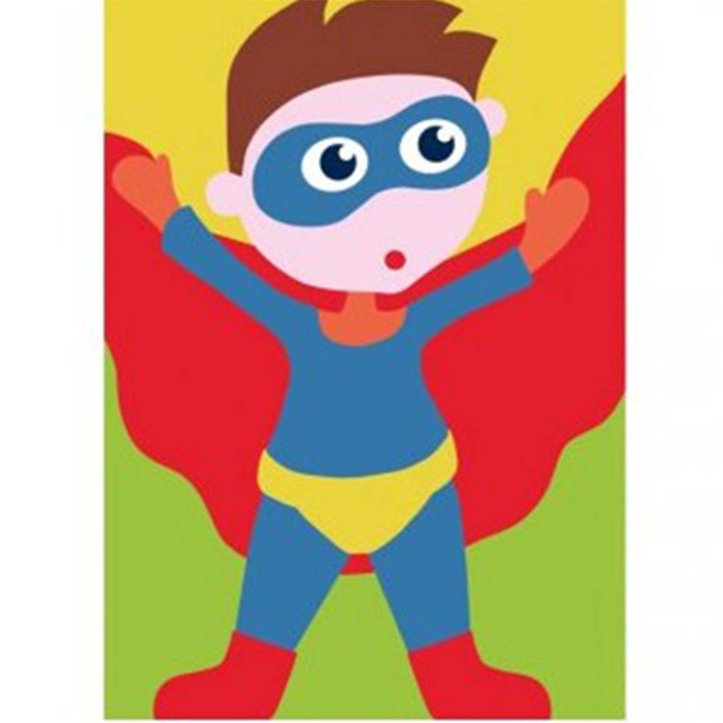 Tapestry Kit 5in x 7in, Superhero Canvas