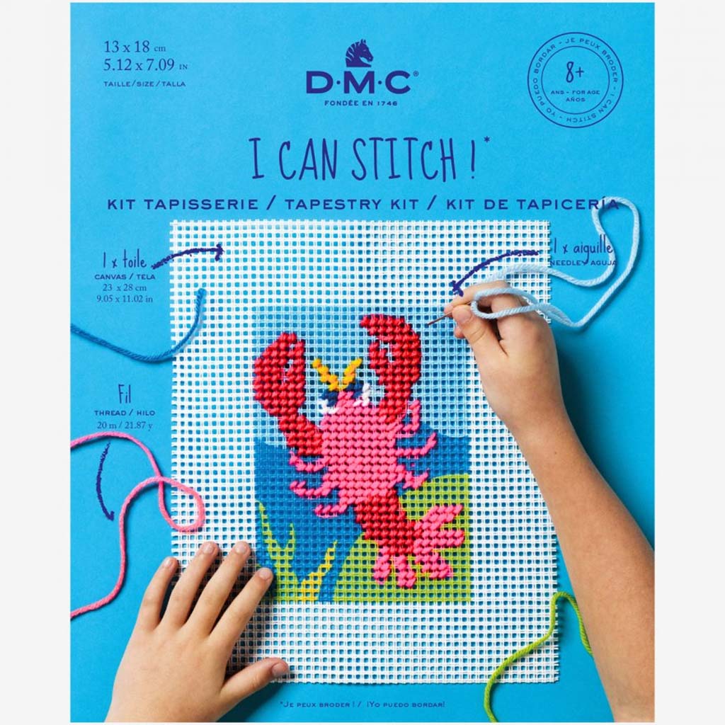 I Can Stitch Lobster Tapestry Kit, 13cm x 18cm