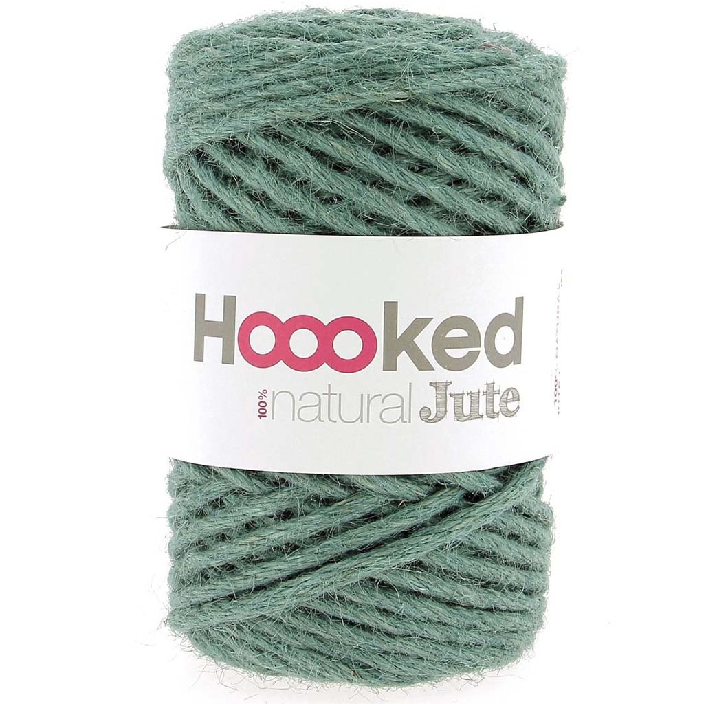 Hoooked 100% Natural Jute 45m, Petrol