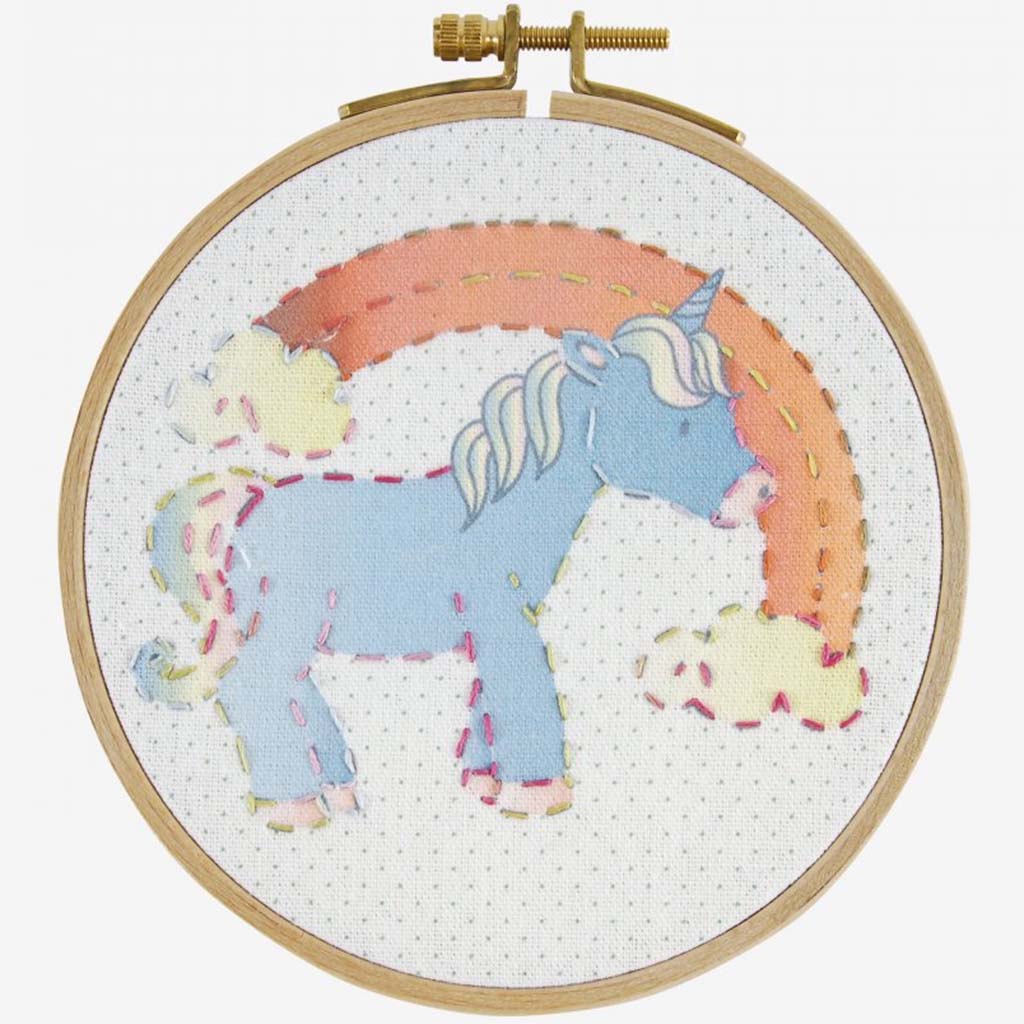 Unicorn Kids Craft 6+ Embroidery Kit, 15.5cm