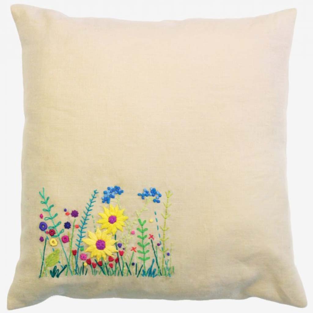 Secret Garden Embroidery Cushion Kit, 40cm x 40cm