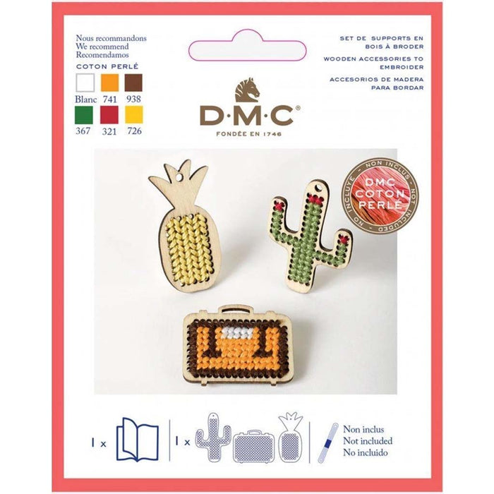 DMC Wooden Embroidery Pendant Kit 2 x 4