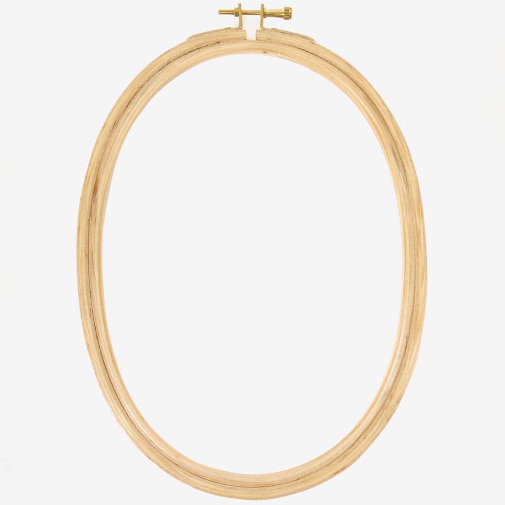 DMC Wooden Oval Frame 18cm x 24cm