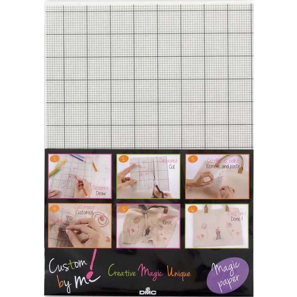 DMC Soluble Magic Paper squared, 21cm x 29.7cm