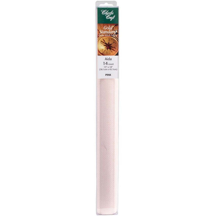 Aida 14ct 15in x 18in, Pink