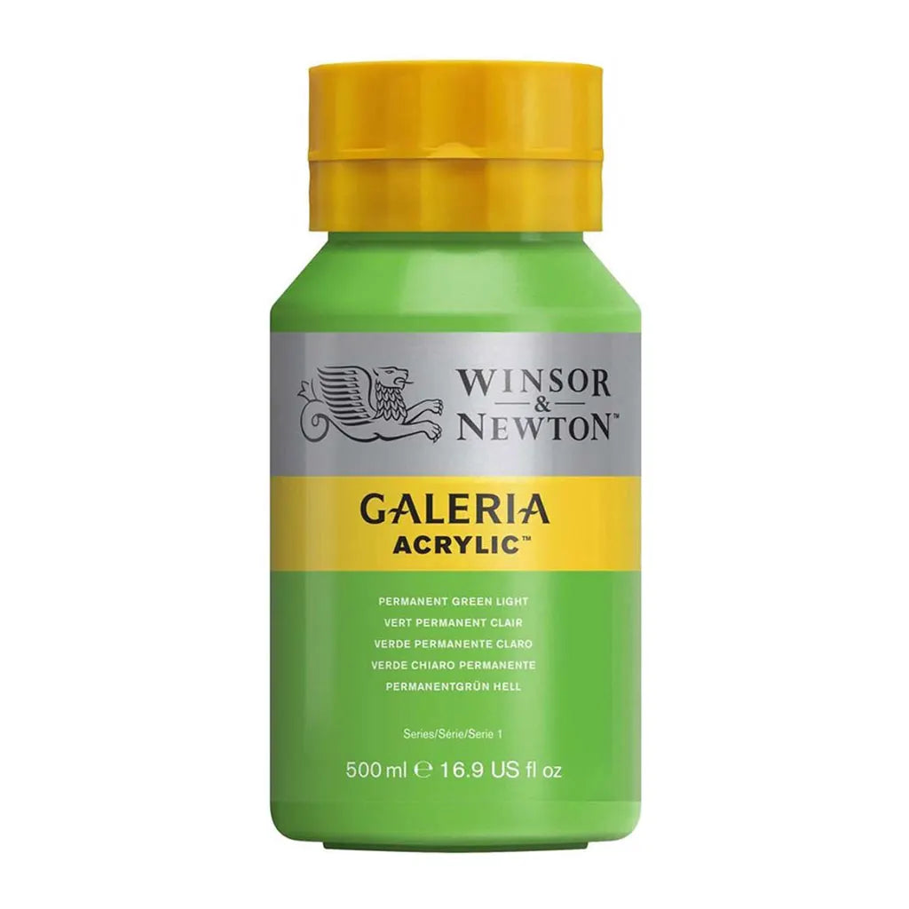 Winsor & Newton Galeria Acrylic 500ml Permanent Greeen Light S1