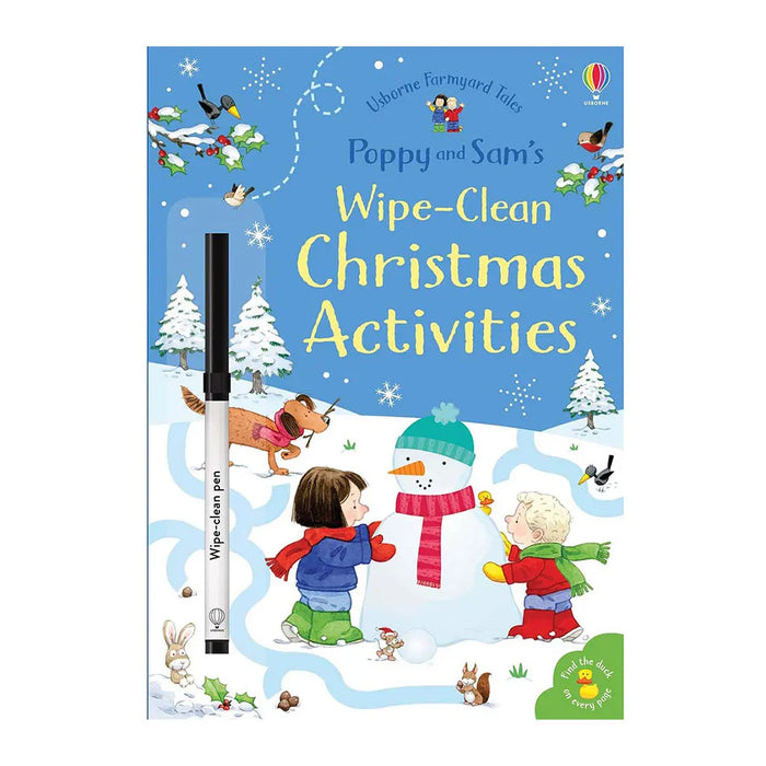 Usborne Poppy and Sams Little Wipe-Clean Christmas Activities