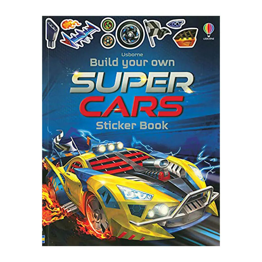 Usborne Build Your Own Supercars Sticker Book