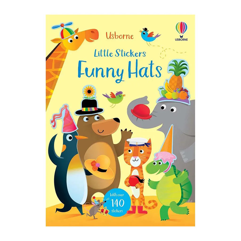 Usborne Little Stickers Funny Hats