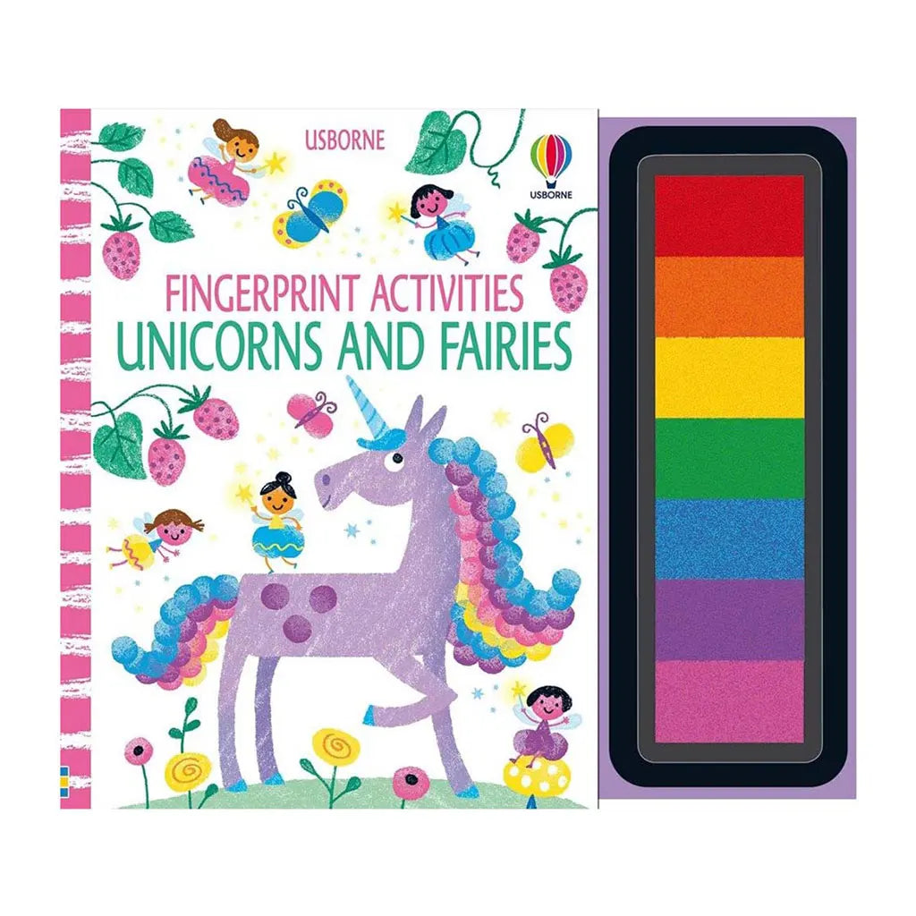 Usborne Fingerprint Activities Unicorns and Fairies