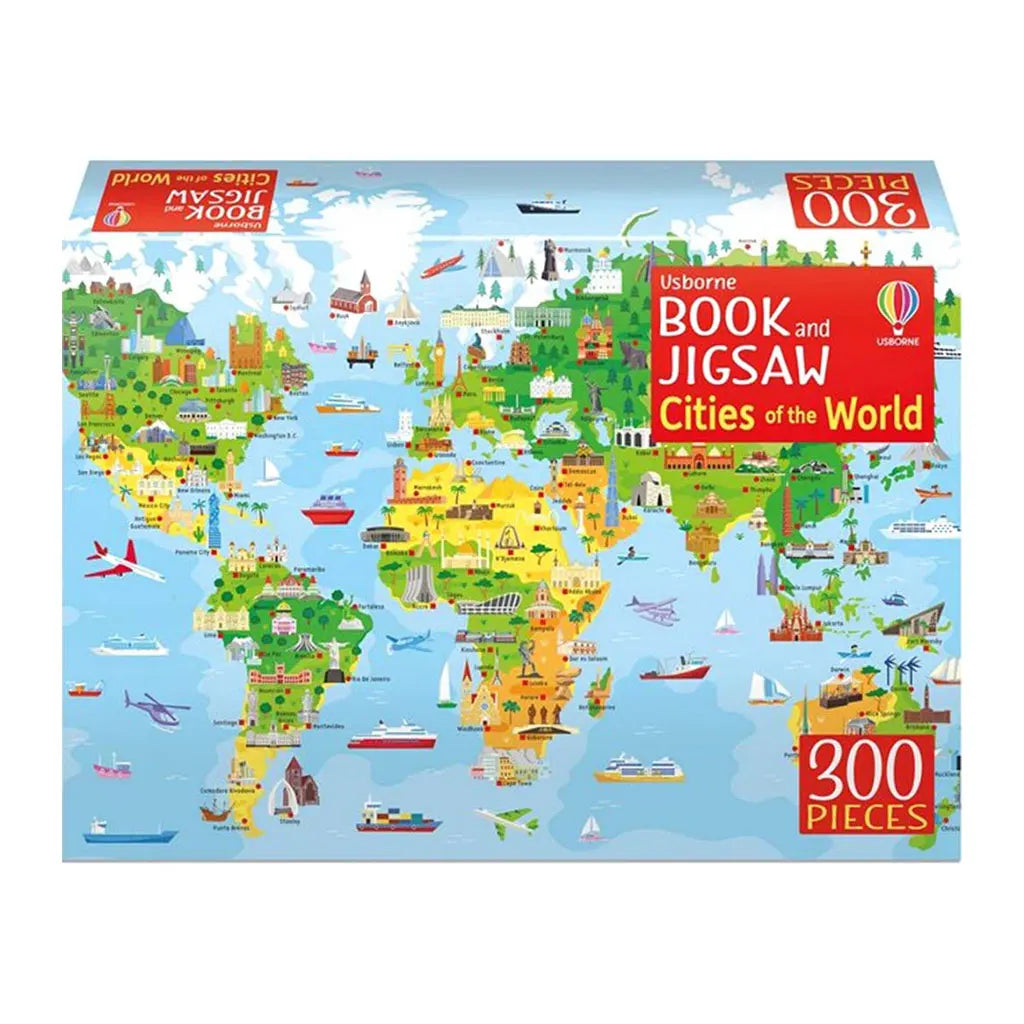 Usborne Cities of the World Book &amp; Jigsaw Puzzle (300 pcs)
