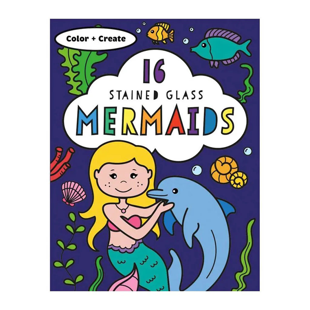 Usborne Stained Glass Color Mermaids