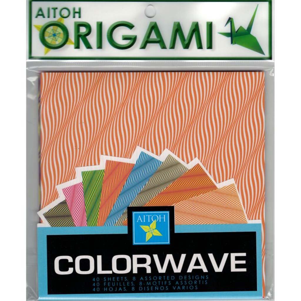 The Wave Origami Paper 5.88in Sq 40 Sheets