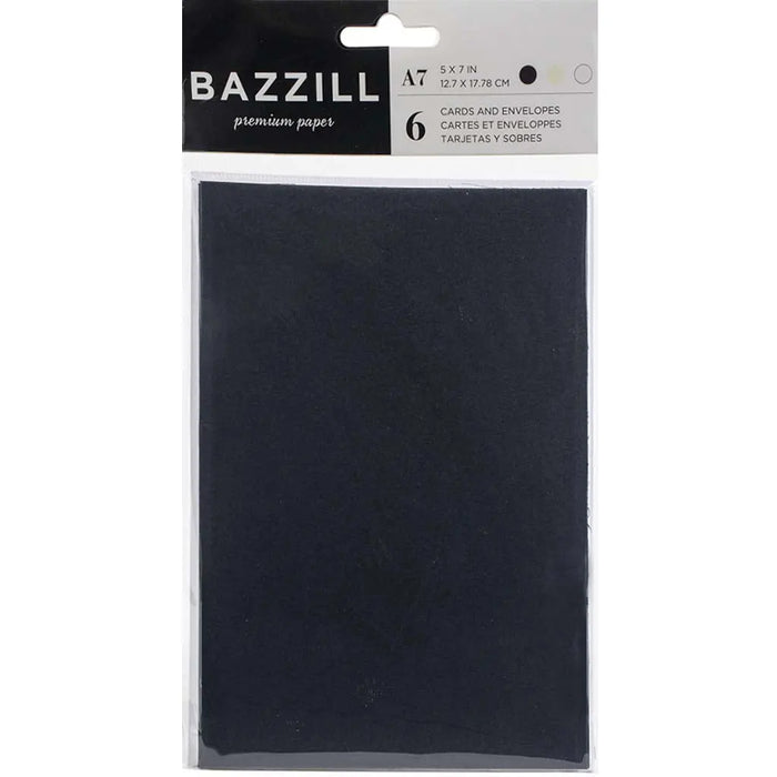 Black & White Card & Envelope Set, 6ct