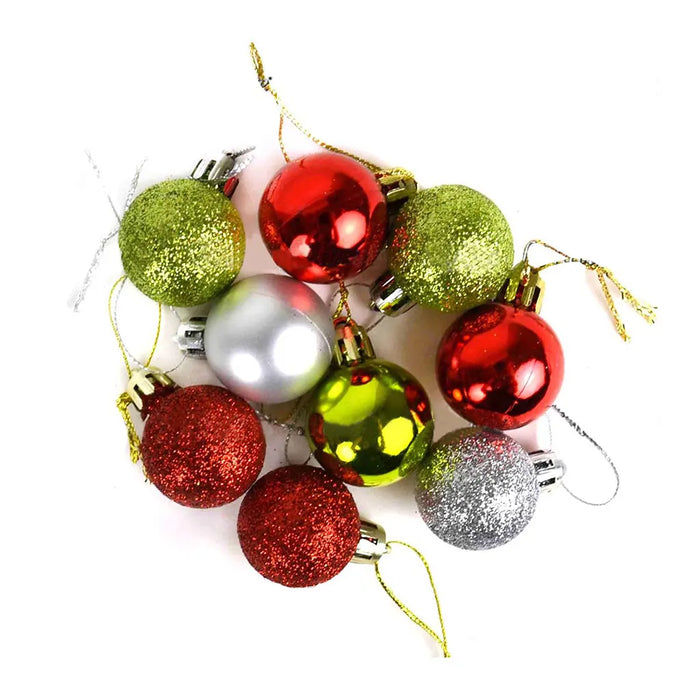 Touch of Nature 30mm Mini Ornament Ball Assortment, 9pcs