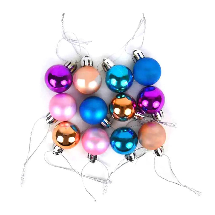 Touch of Nature 25mm Mini Ornament Ball Assortment, 12pcs