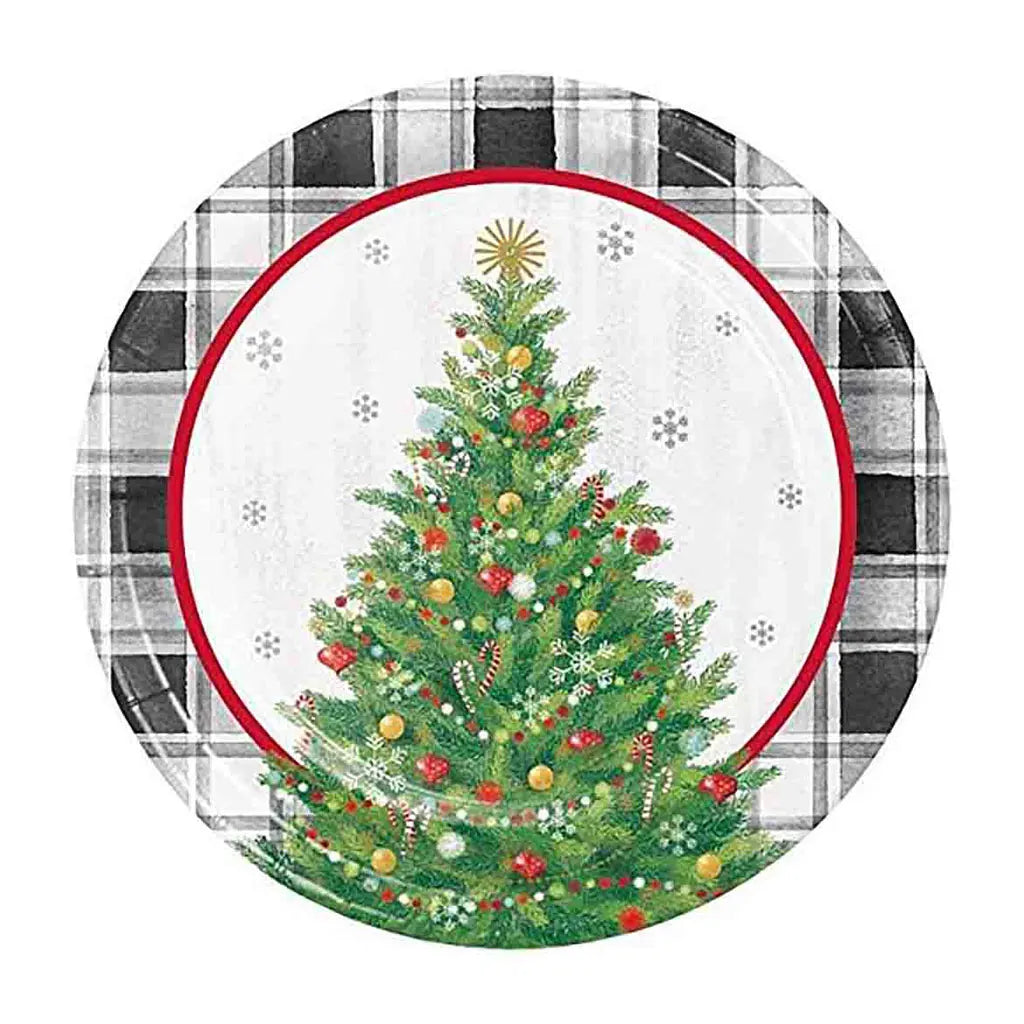 Holiday Fun Tree Dessert Plates 8ct, 7in
