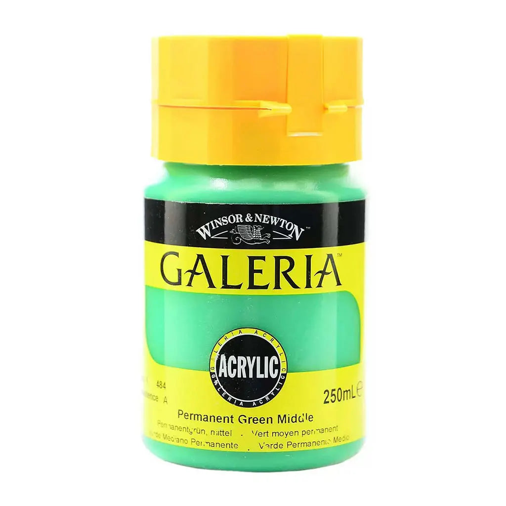 Winsor & Newton Galeria Acrylic 250ml Permanent Green Medium S1