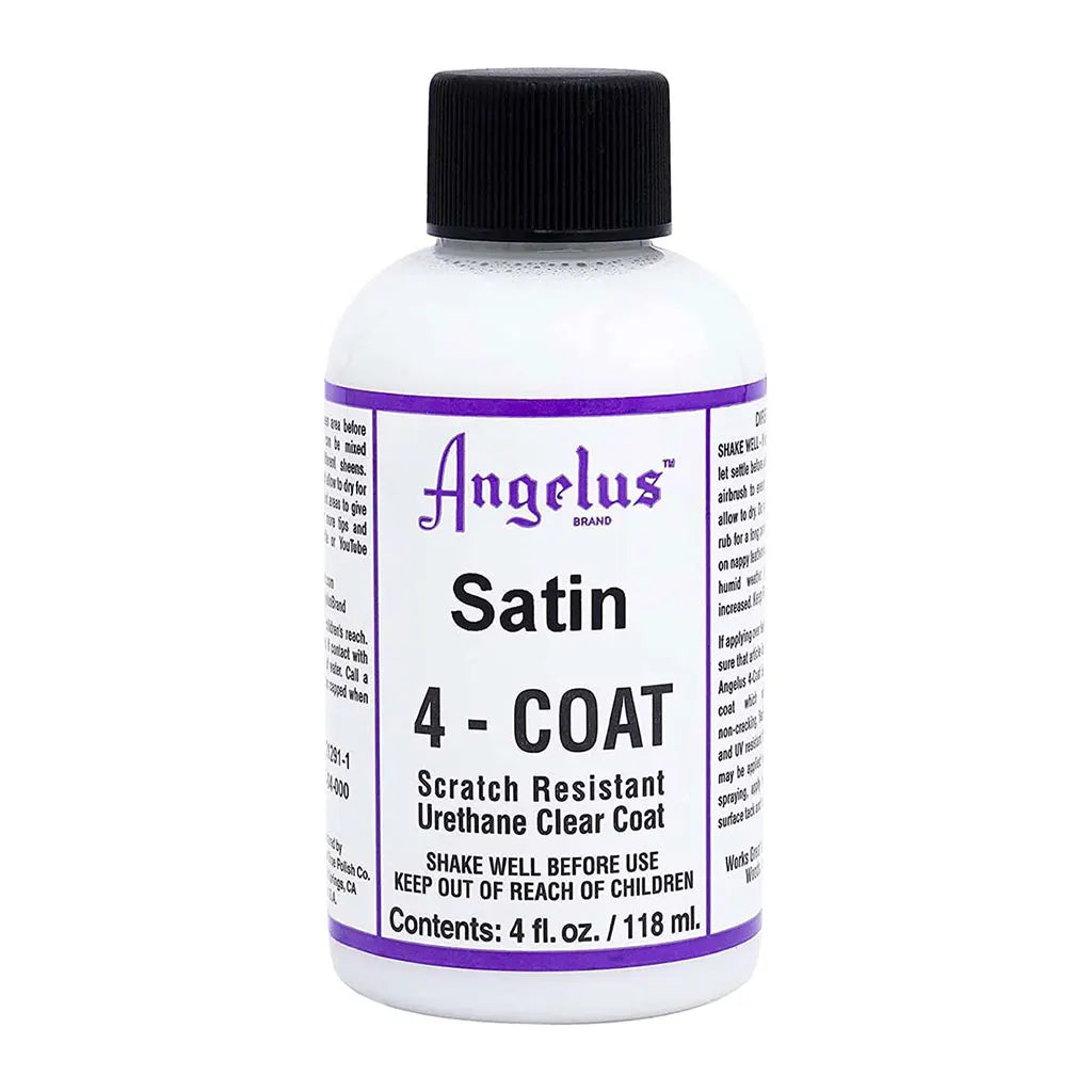 Angelus 4 Coat Urethane 4oz Clear Coat Satin