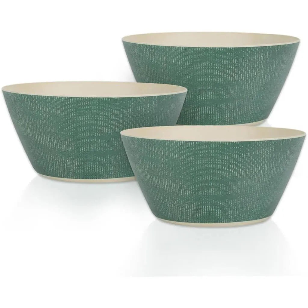 Botanical Green Bamboo Melamine Bowl, 3ct