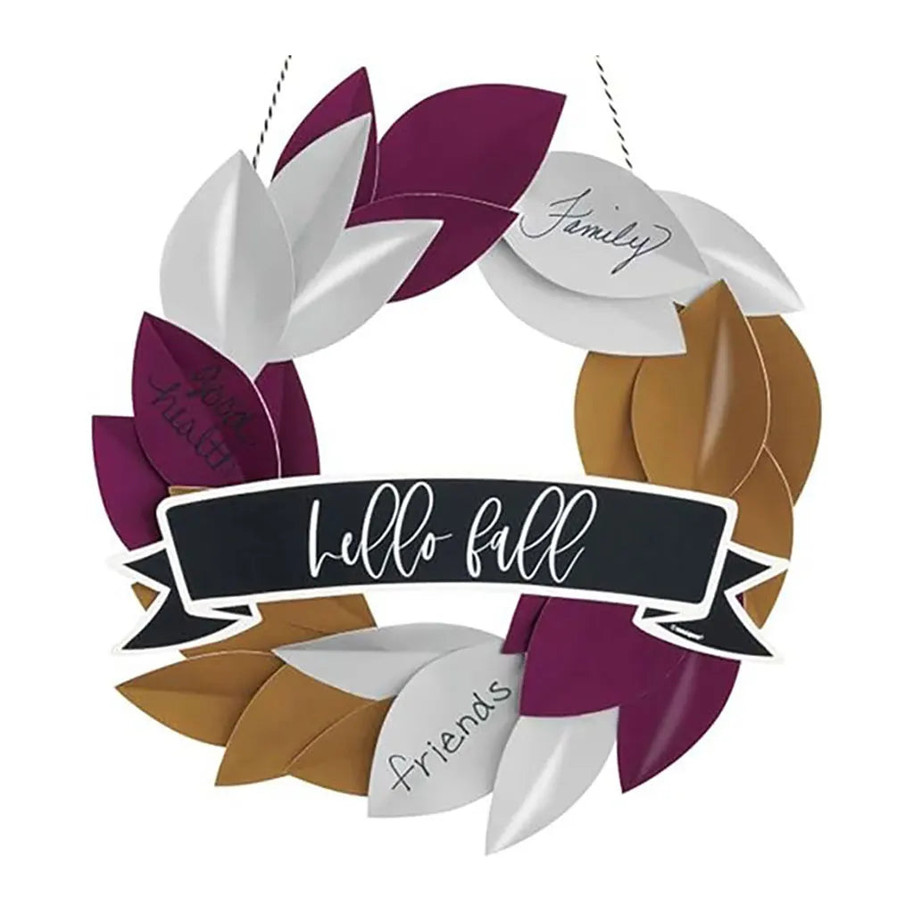 Modern Thanksgiving Paper DIY Wreath Kit