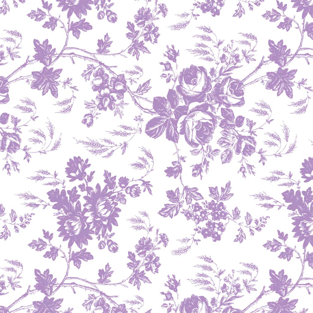 Con-Tact Self Adhesive Toile Lavender, 18in x 9ft