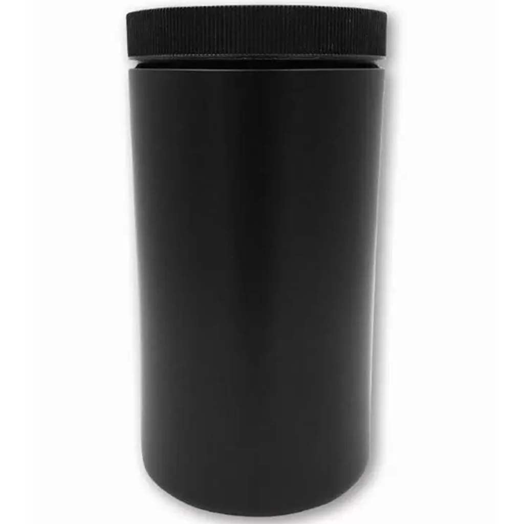 Black Wide Mouth + Lid Opaque Container, 32oz