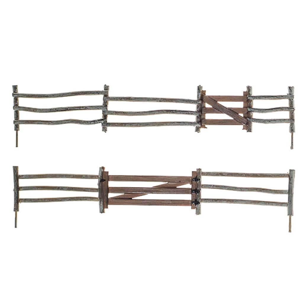 Ho Scale Log Fence