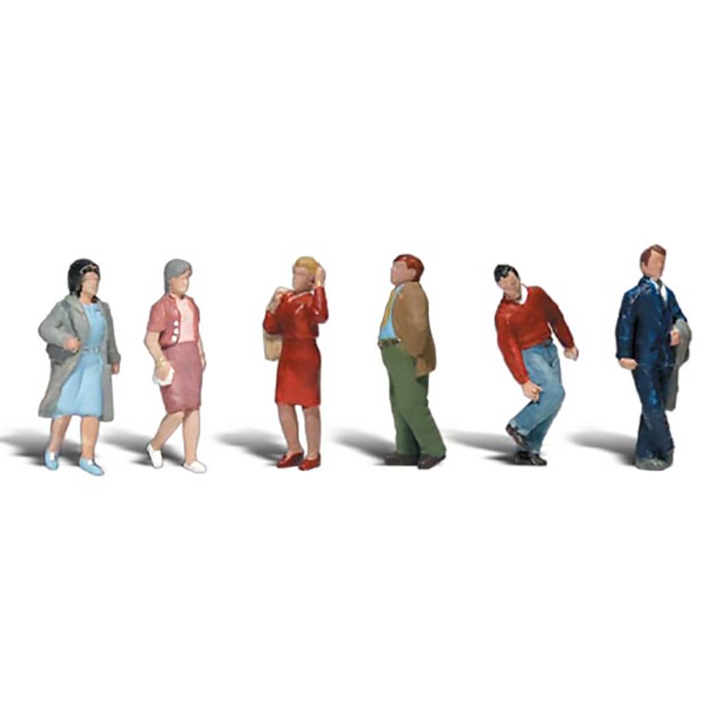 N Scale People Walking