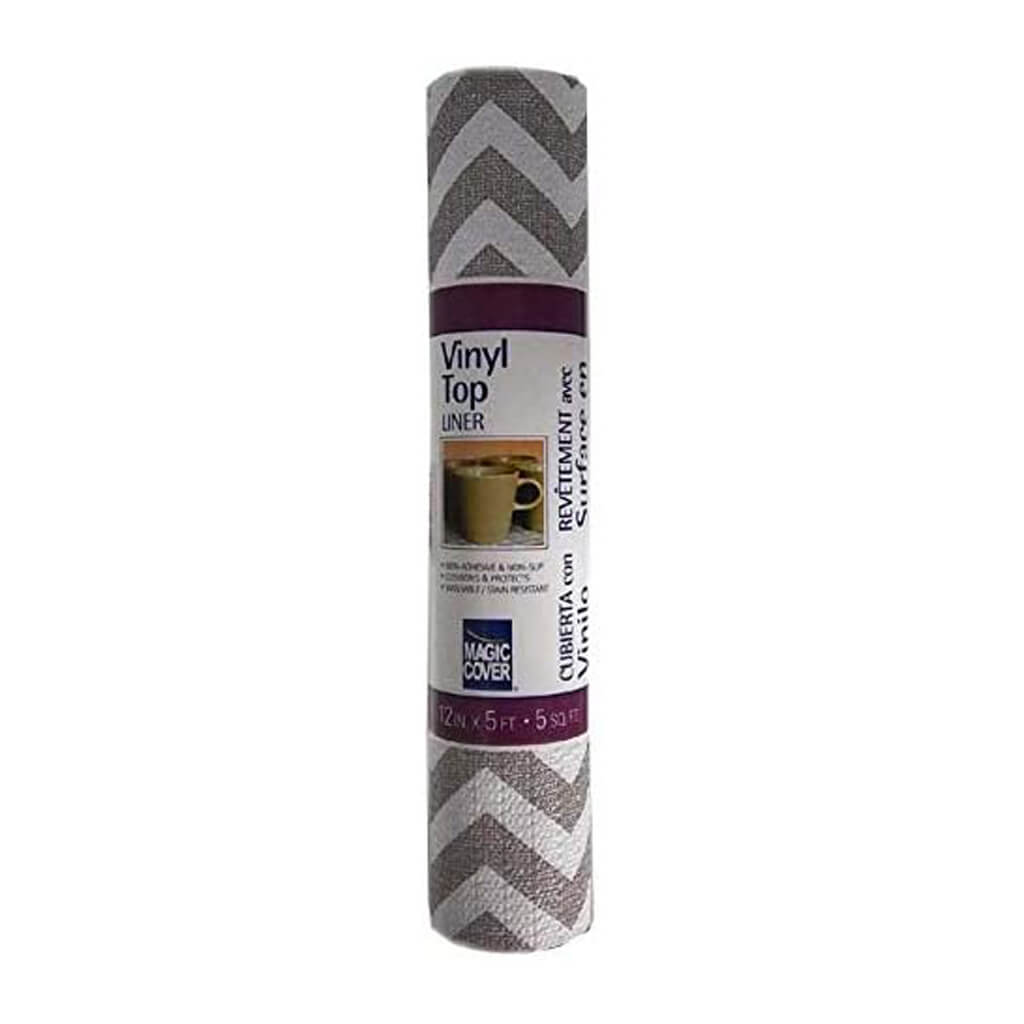 Magic Cover Chevron Gray Liner 12in x 5ft