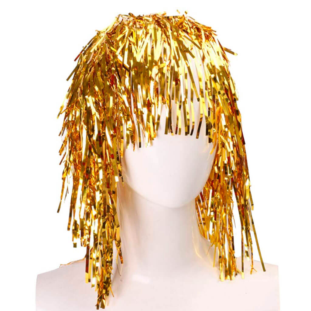 Punk Foil Wig  Gold