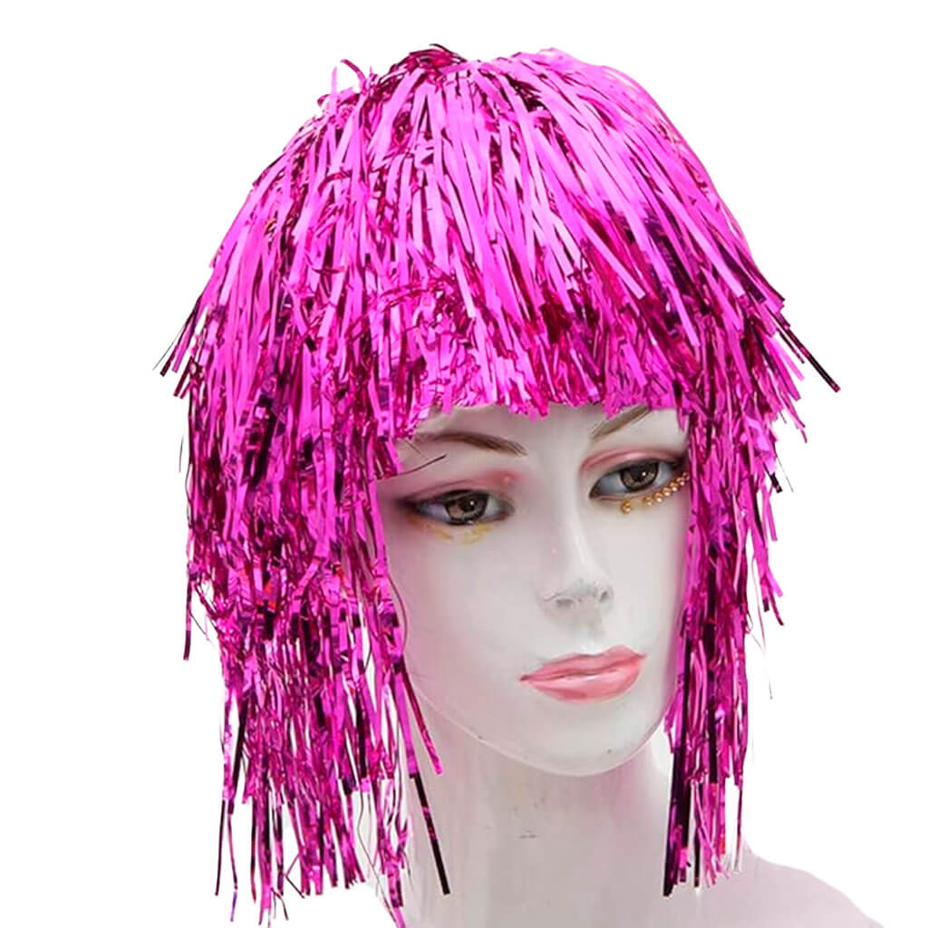 Punk Foil Wig  Purple