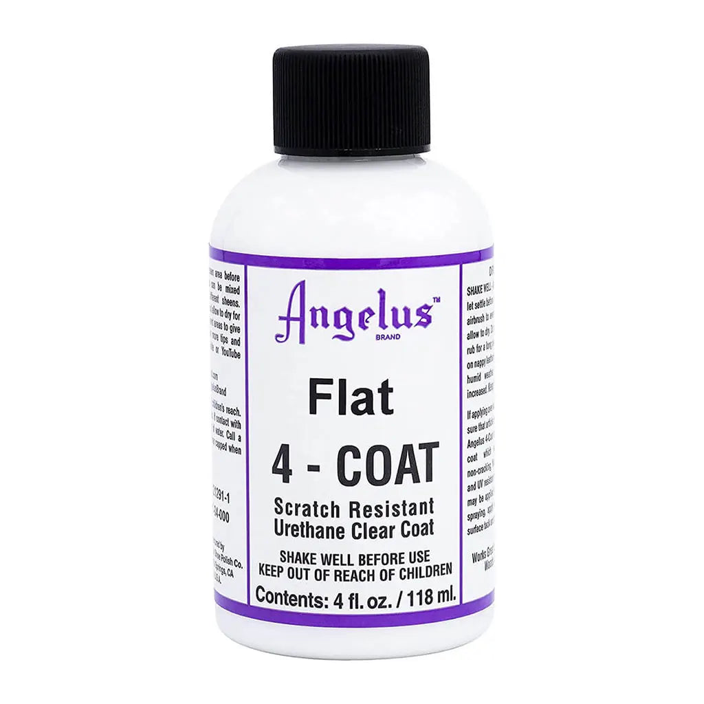 Angelus 4 Coat Urethane 4oz Clear Coat Flat