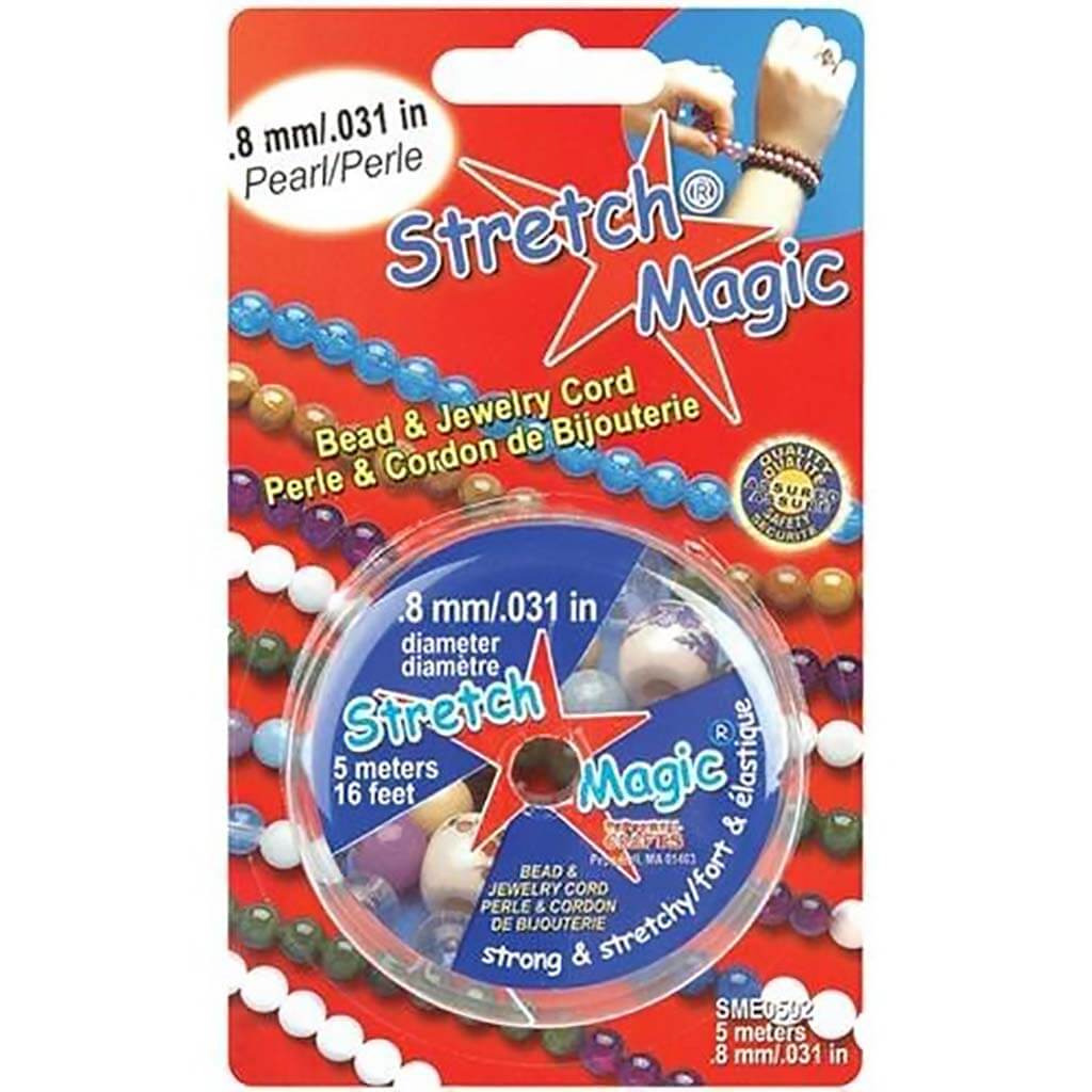 Stretch Magic Bead &amp; Jewelry Cord .8mm x 5m, Pearl