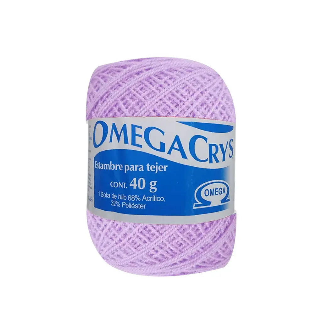 Hilo Omega Crystal Yarn 40g, C280 Light Lilac