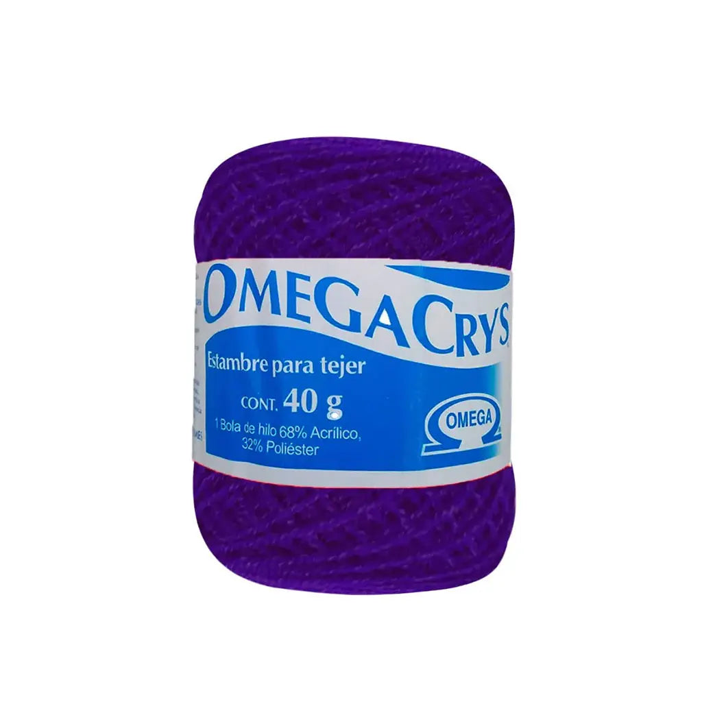 Hilo Omega Crystal Yarn 40g, C299 Deep Purple