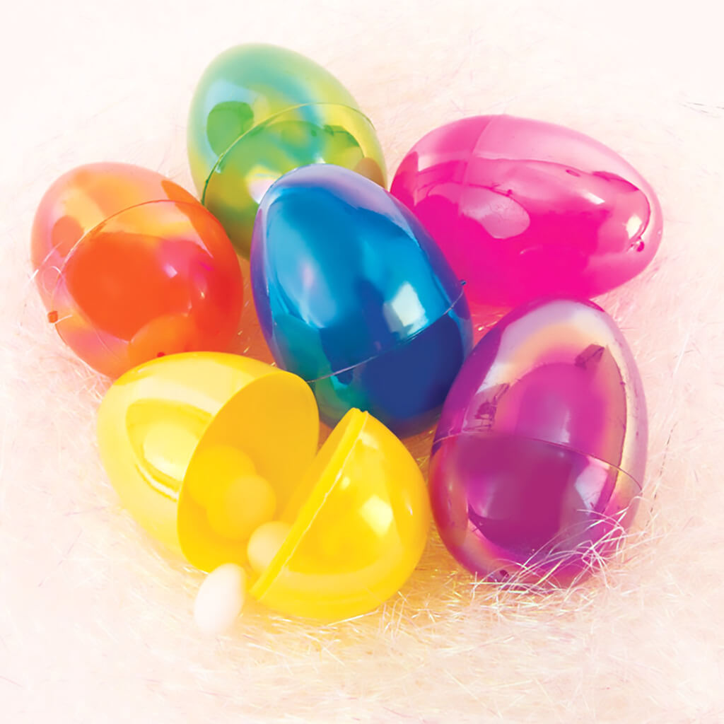 Easter Plastic Eggs Iridescent