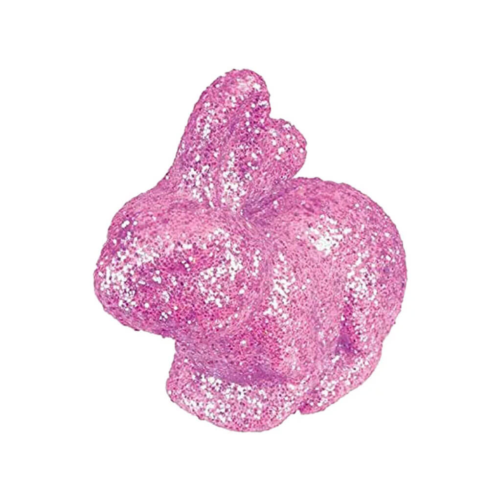 Easter Glitter Bunny Decor, Yellow
