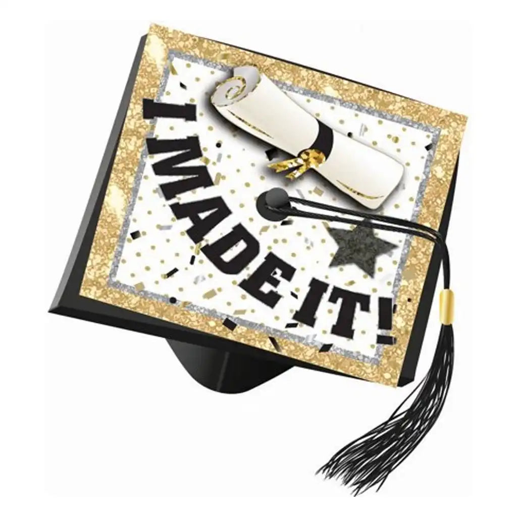 Graduation Cap Cover "I Made It"