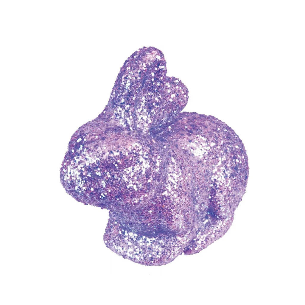 Easter Glitter Bunny Decor, Yellow